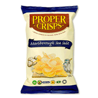 Proper Crisps Compostable Organic Marlborough Sea Salt 150g