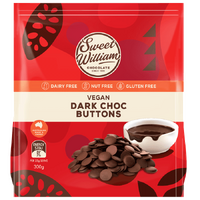 Sweet William Dark Choc Baking Buttons 300g