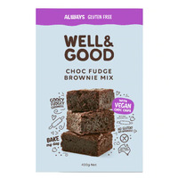 Well & Good Vegan Choc Fudge Brownie Mix 400g