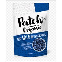 Patch Organic Frozen 100% Wild Blueberries 500g