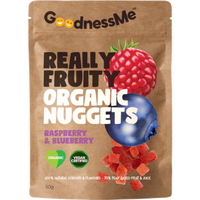 Goodness Me Organic Nuggets Raspberry & Blueberry 50g