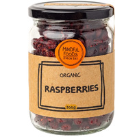 Mindful Foods Raspberries Dried Organic 300g