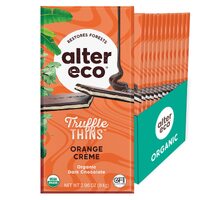 Alter Eco Truffle Thins Orange Creme Dark 84g