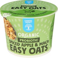 Chantal Organics Probiotic Spiced Apple & Maca Easy Oats 65g