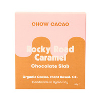 Chow Cacao Organic Rocky Road Caramel Chocolate Slab 80g