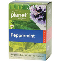 Planet Organic Peppermint Herbal Tea Bags x50