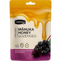 Comvita Manuka Honey Lozenges w/ Elderberry Extract & Vitamin C 54g