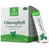 Nature's Sunshine Extra Strength Chlorophyll Spearmint Sachets x30