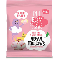 Free From Fellows Mini Pink & White Vanilla Vegan Marshmallows 105g