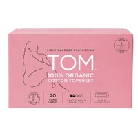 TOM Organic Liners Light Bladder Protection Long 20pk