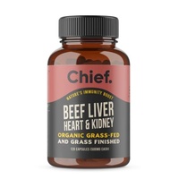 Chief Organic Beef Liver Heart & Kidney 120 caps