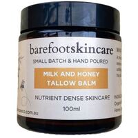 Barefoot Skincare Tallow Balm Milk & Honey 100ml