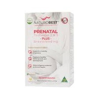 Naturobest Prenatal Trimester 2 and 3 Breastfeeding 60c