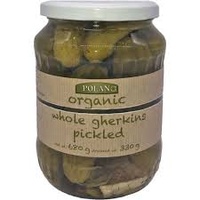 Polan Organic Whole Gherkins Pickled 680g