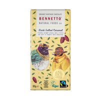 Bennetto Dark Salted Caramel Chocolate Bar 80g