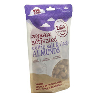 2die4 Organic Activated Celtic Salt & Vinegar Almonds 300g