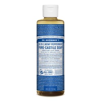 Dr Bronners Peppermint Castile Liquid Soap 237ml