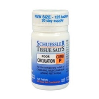 Schuessler Tissue Salts - Comb P: Poor Circulation, 125 tabs