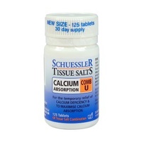 Schuessler Tissue Salts - Comb U: Calcium Absorption (125 Tablets)