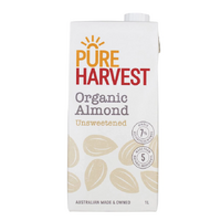 Pure Harvest Activated Organic Almond Milk Unsweetened 1L