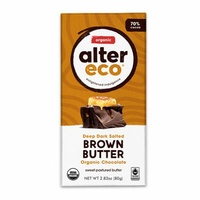 Alter Eco Dark Salted Brown Butter 70% Organic Chocolate 80g