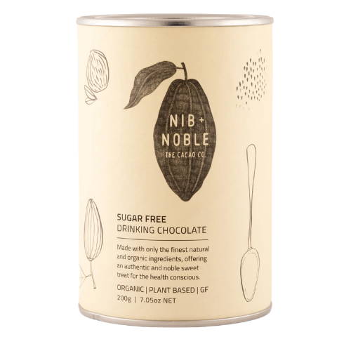 Nib + Noble Organic Sugar Free Drinking Chocolate 200g