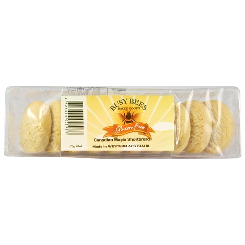 Busy Bees Gluten Free Canadian Maple Shortbread 150g