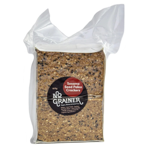 No Grainer Sesame Seed Paleo Crackers 185g