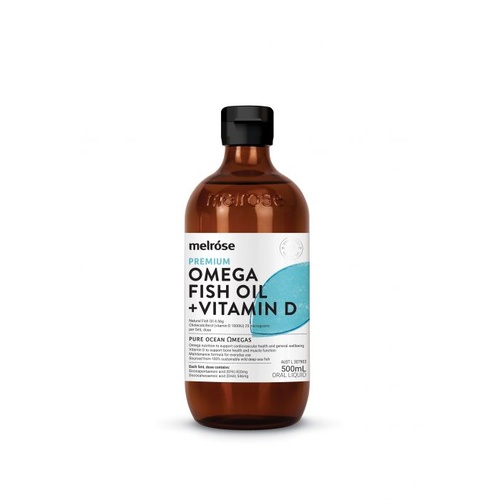 Melrose Omega Fish Oil + Vitamin D 500ml