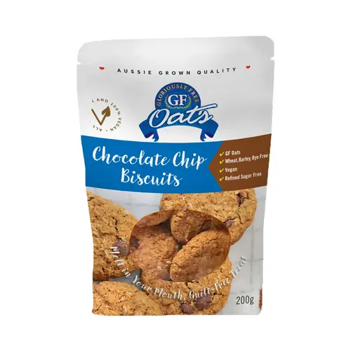 Gloriously Free Uncontaminated Oats Chocolate Chip Biscuits 200g