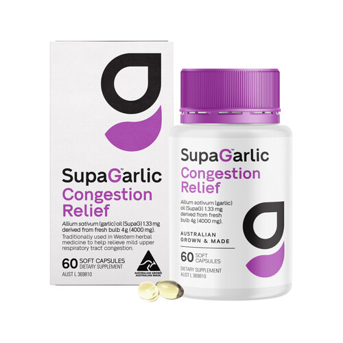 Supagarlic Congestion Relief 60 Capsules