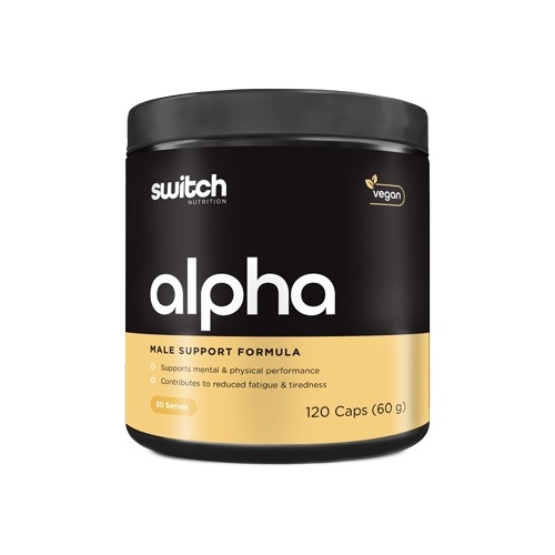 Switch Nutrition Alpha Male Support Formula (120 Capsules)