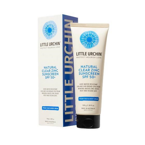 Little Urchin Natural Sunscreen Clear Zinc SPF50+ 100g