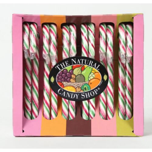 The Natural Candy Shop Peppermint Candy Canes x12