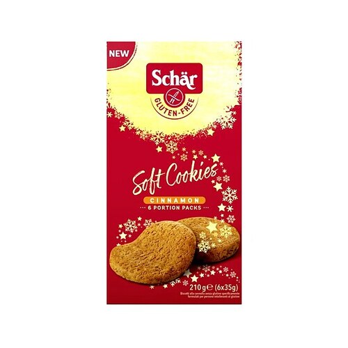 Schar Soft Cookies Cinnamon 210g