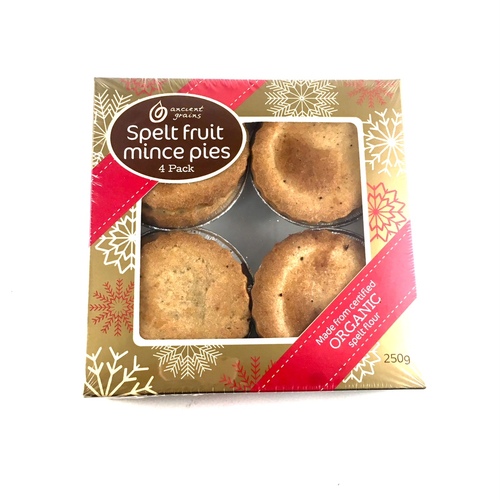 Ancient Grains Spelt Fruit Mince Pies 250g