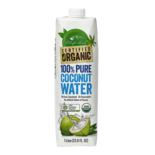 Chefs Choice Organic 100% Pure Coconut Water 1L