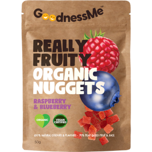 Goodness Me Organic Nuggets Raspberry & Blueberry 50g