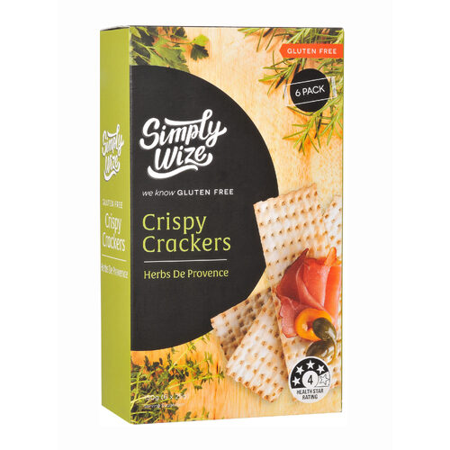 Simply Wize GF Crackers Herbs de Provence 6x25g