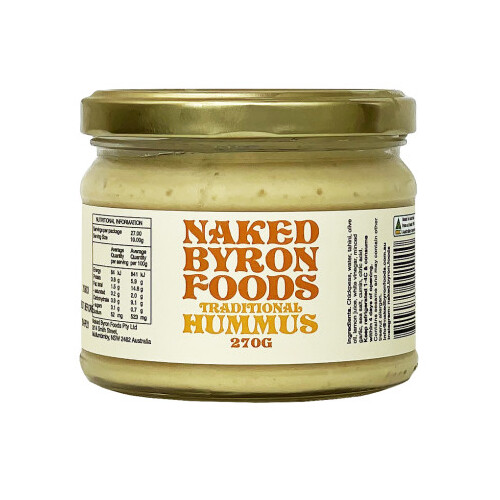 Naked Byron Foods Traditional  Vegan Hummus 270g