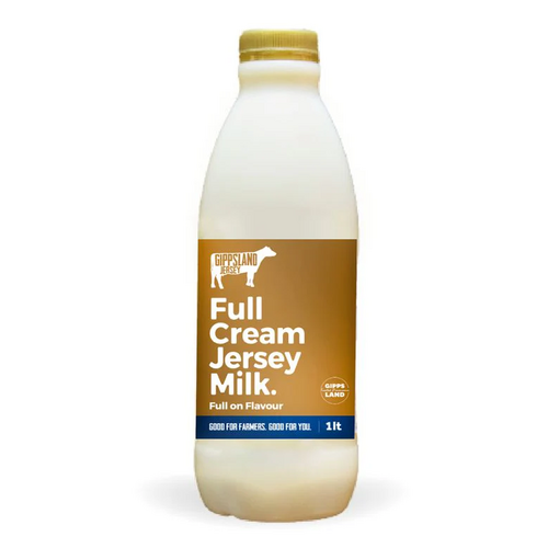 Gippsland Jersey Full Cream Milk 1L