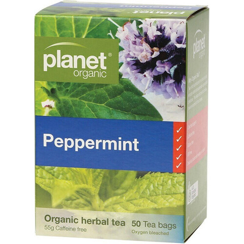 Planet Organic Peppermint Herbal Tea Bags x50