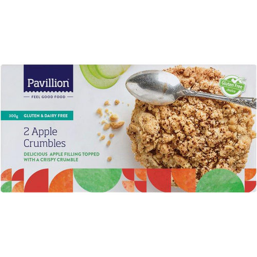 Pavillion Gluten & Dairy Free Apple Crumbles x 2 300g