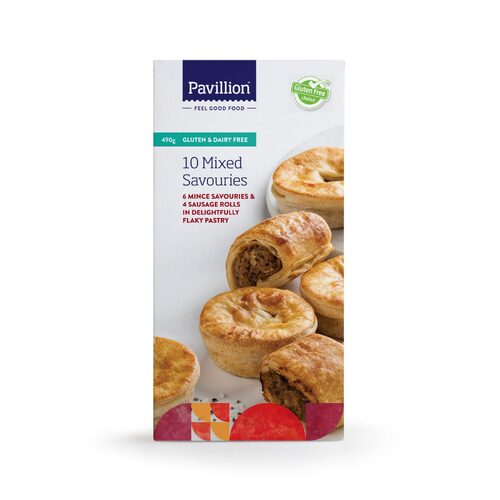 Pavillion Gluten & Dairy Free 10 Mixed Savouries 490g