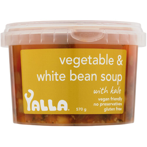 Yalla GF Veg, White Bean & Kale Soup 570g