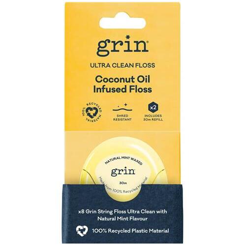 Grin Ultra Clean Floss Coconut Oil Infused 30m