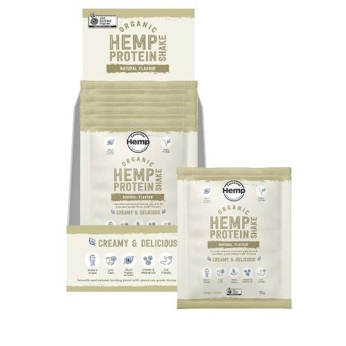 Hemp Foods Australia Organic Hemp Protein Shake Natural 35g