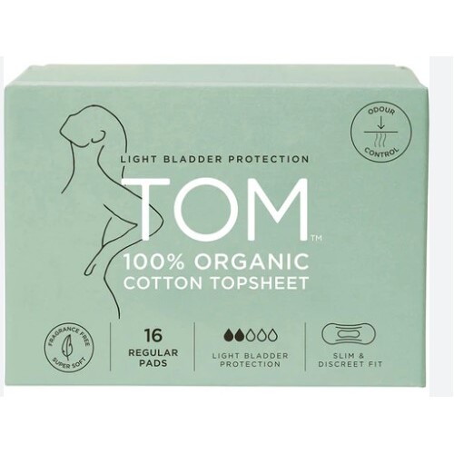 TOM Organic Pads Light Bladder Protection Regular 16pk