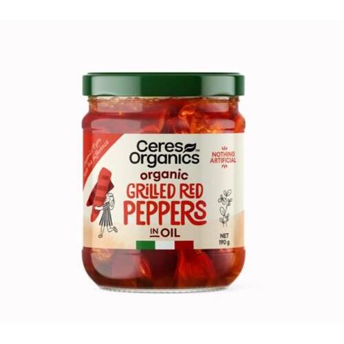 Ceres Organics Grilled Red Peppers In Oil 190g