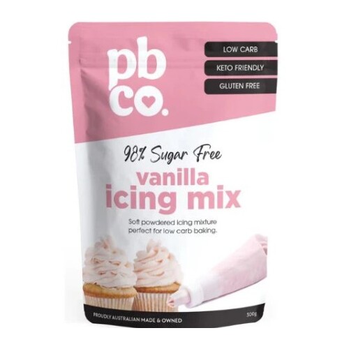 PBCo Vanilla Icing Mix 98% Sugar Free 300g